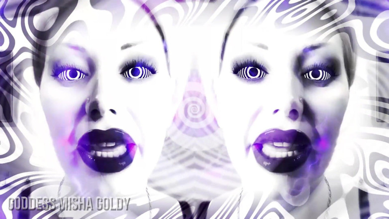 Goddess Misha Goldy: Solo i miei occhi a spirale, solo porno, solo masturbazione...