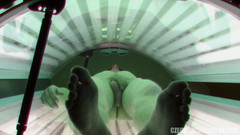 Czech Gay Solarium: Partida privată a unui armăsar sexy ceh gay 35