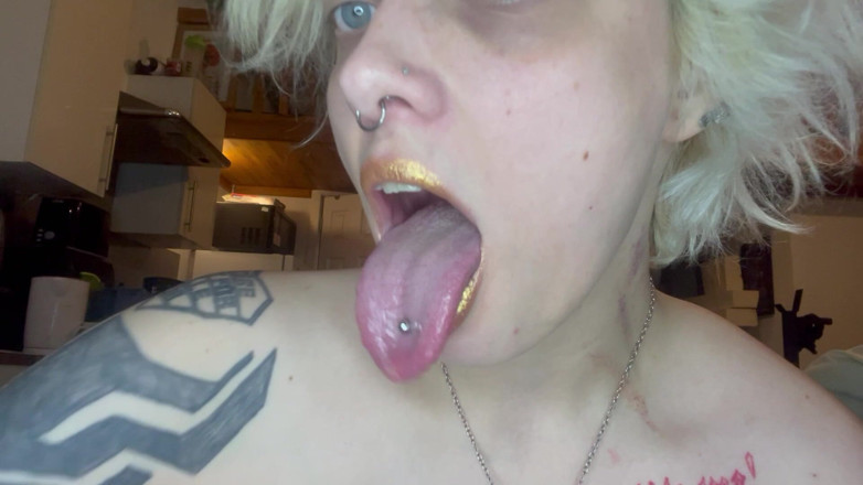 Glitterqueen1999: 입 페티쉬 립스틱 페티쉬 아니 메이크업 고스 소녀