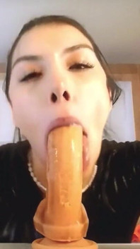 She's Giving a Blowjob to Her New Fiancée.