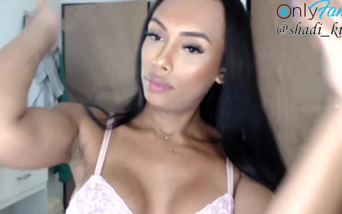 ShadiKin: Erotic Trans Beauty Shadi Kin Jacks off While Dancing!