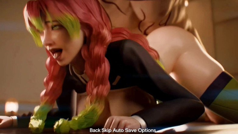 Sex anime taboo: Demon Slayer Mitsuri dikongkek keras oleh zakar raksasa