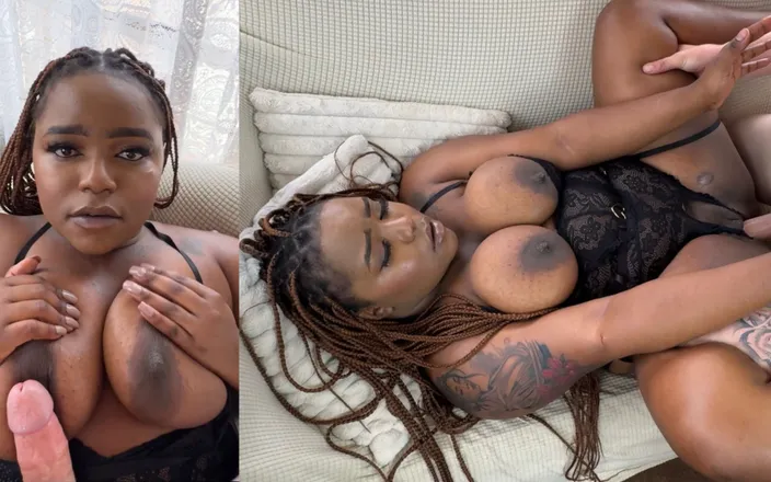 BootyClapper187: Busty Black Girl Begs a White Boy for a Thick...