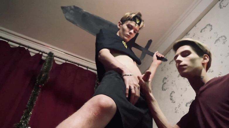HotDogs studio: Dark clover cosplay with blowjob, handjob and sweaty cum shot