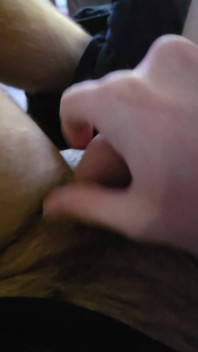 Laid Back POV in Bed with My Shorts Downs and Drop of Precum
