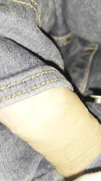 Cock in Levi's 501 Jeans Pocket