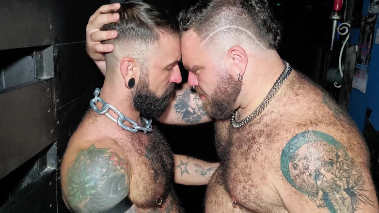 ScruffyStocky: Backroom Sex Club Bareback Breeding Rimjob Deepthroat Wall Fuck Session