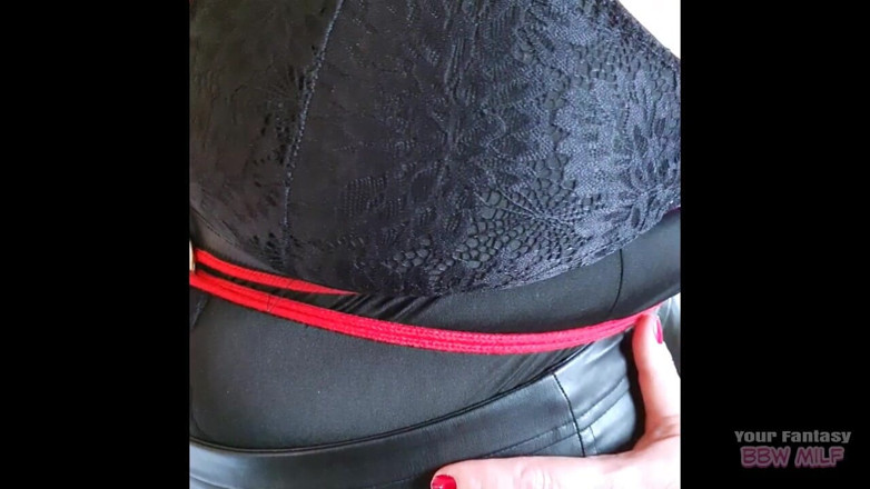 BBW_Wife: Pelle e corda rossa - viziosa donnona scambista moglie calda si...