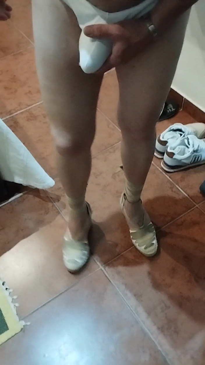 Morbosete000: In a Thong with My Wife's Heels