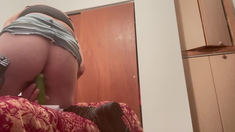 TakeMe35: The Crossdressing Stepdad Rides a Toy
