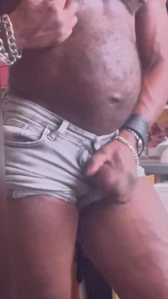 Black mature kinky muscle: 皮衣大黑Edging和卸货会议