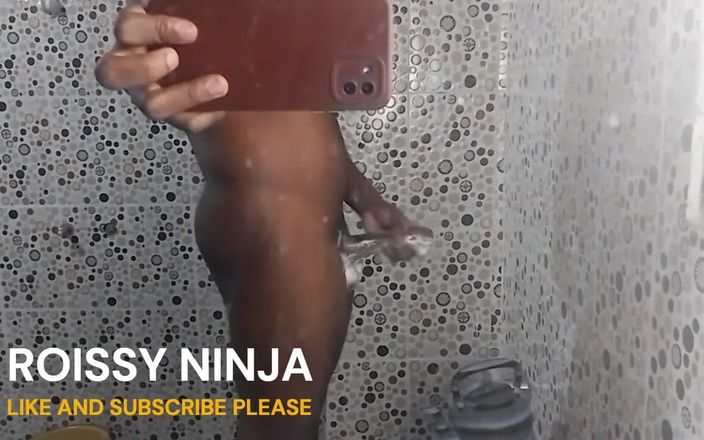 roissy ninja: Me masturbo en la ducha cuando me despierto