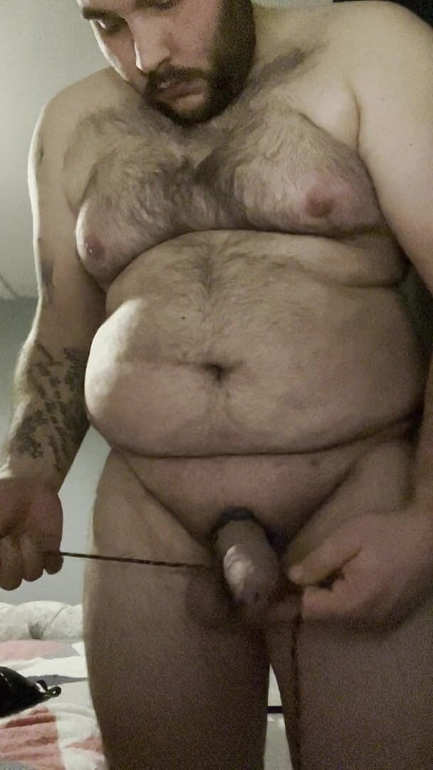 Shaun Cbt: Anal Crossdressers Cuffed Cock and Ball with Pierced Nipples