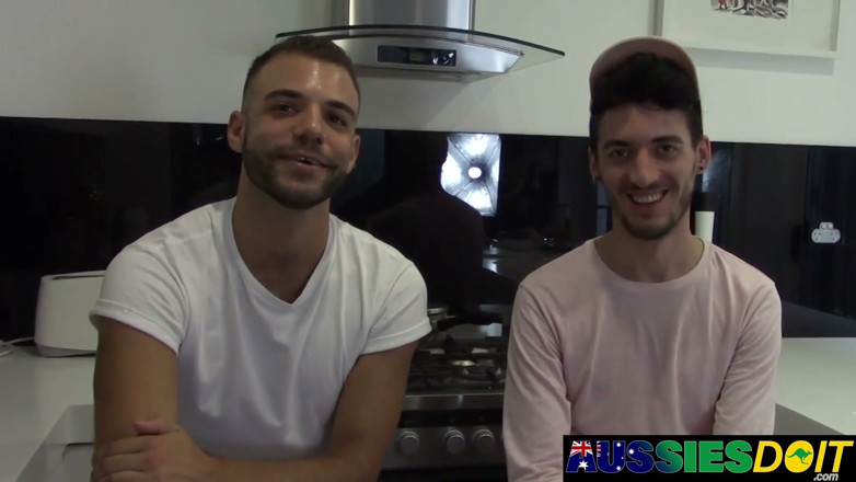 AussiesDoIt: Horny Australians Xavier and Lewis Please Each Others Cocks