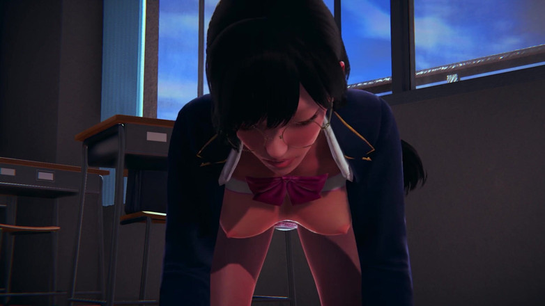 Waifu club 3D: College girl gets fucked in the ass after class