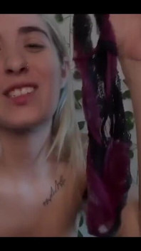 Pee Myself and Panty Stuffing Orgasm