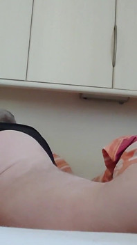 Solo-Test der Kameraeinstellung im bett