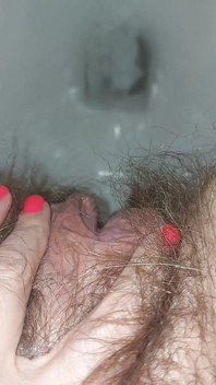 Pissing Woman in the Toilet