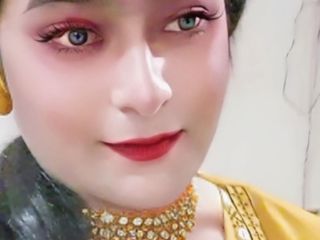 Mohni9: Hot Mohni Shemale Lahanga Choli Desi Video by Mohni9