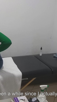 Real Doctor Examines the Patient's Anus and Breasts