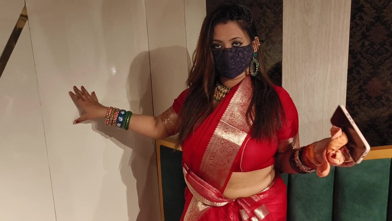 IndianMyra07: Indian Stepmom Caught Her Stepson Jerking with Her Panties and...