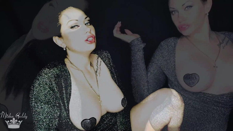 Goddess Misha Goldy: 내 노예에게 중독을 키워! 흑누나의 젖탱이를 빠는 흑누나