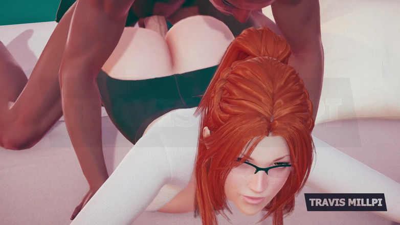 TravisMillpi: Thicc rothaarige professorin kriecht in dein büro, fantasie, brille auf,...