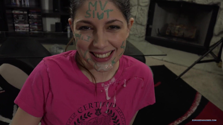 Exposed Whores Media: Facialed exposed whore Miranda Miller