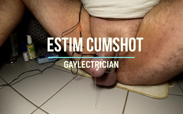 Gaylectrician: E-stim, éjaculation 221209