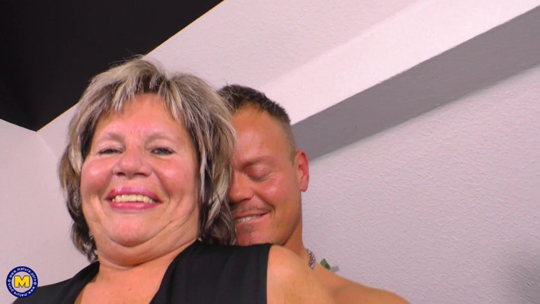 Mature NL: Naughty German grandma is in for a hard younger cock