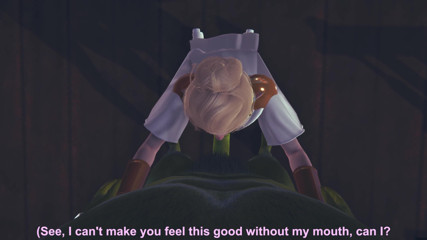 Waifu club 3D: Cute elf sucks orc cock POV