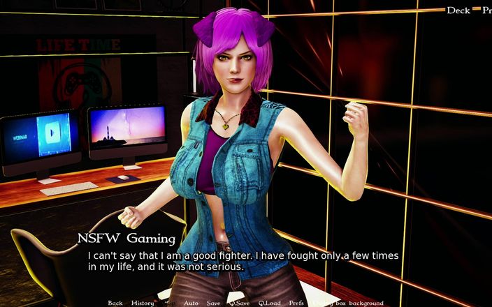NSFW Gaming: Девушка-кошка волшебно подзарядывается, растирая ее сиськи повсюду (furrhouse Ch16p5)
