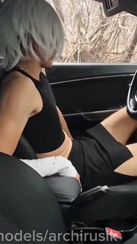 He Got Into the Car and Fucked Me on the Side of the Road Without a Condom. Big Cocks and Lots of Cum.