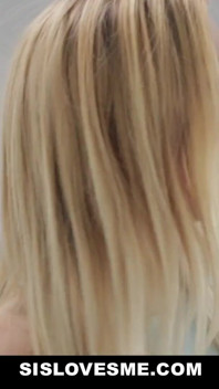 Blonde stepsis is eager to please her big dick stepbrother