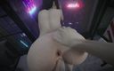 Velvixian 3D: Tifa Lockhart en Wolkenstrijd - speciale nacht