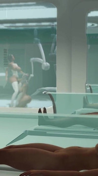 Hot sex in sci-fi med bay. 3d sexy dickgirl android fucks hard a young hottie