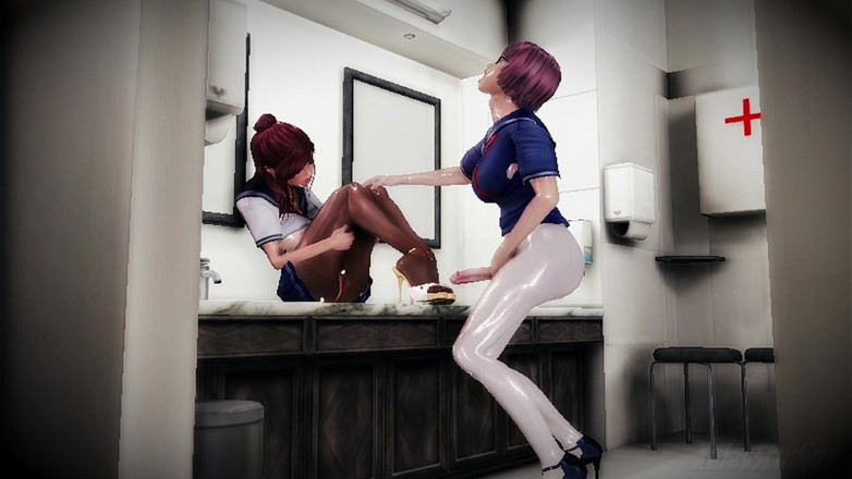 3D Hentai Beauties - Futa Edition: Nhà vệ sinh Quickie (bản sửa lại)