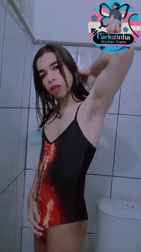 Srta. Carla: Carlezinha - Slut in a Swimsuit and Panties Tucked up Her...