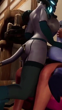 Seks bertiga dengan Futa Draenei - Parodi Lucah Warcraft