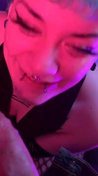 Its so Big. Teen Sucks 3rd Cock Ever and Its on Camera, Handcuffed to Chair.