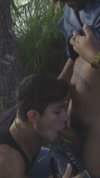 Douglas Smith Fucks Thiago Santana in the Woods