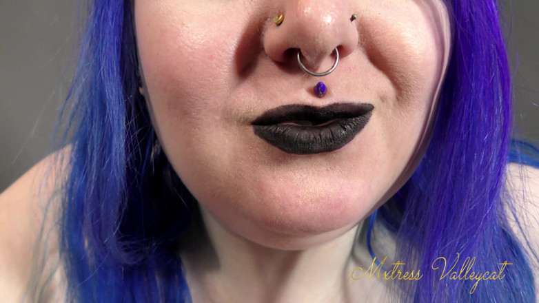 Mxtress Valleycat: Fetiche por batom preto