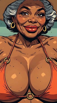 Bikini Old Babes 3D Ai Art