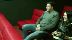 Videos Francaises: Denna franska brud fick stor sats med sperma i bio