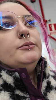 Plump Chick Burps at the Supermarket Embarrassing Public Display
