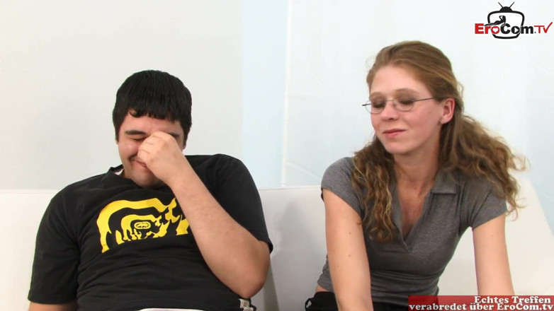 EroCom: Skinny wife with glasses and tiny tits enjoy the BBC