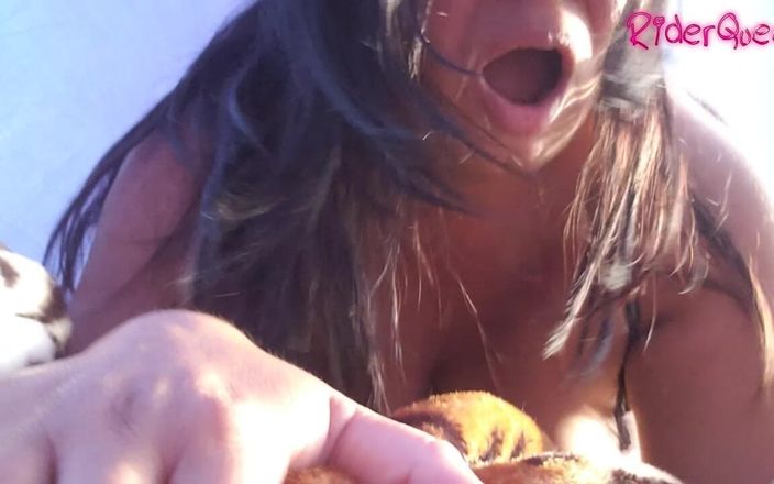 Riderqueen BBW Step Mom Latina Ebony: Pov-seks op zijn hondjes in de winkel