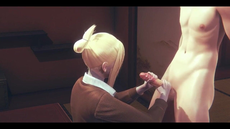 HentaiTubes: Shingeki No Kyojob Hentai - Annie Leonhart, branlette et pipe - Jeu...