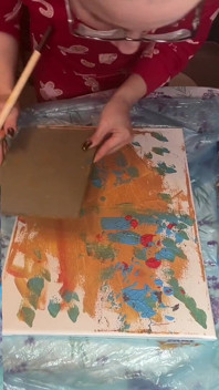 Dans de gros yeux Asmr Acrylique Art Bloom dans la brume, partie 1