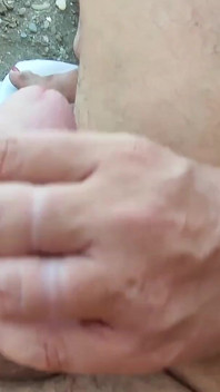 Flashing Dick in Public - My Wife Jerks My Dick in Front O...er in a Nudist Beach with People Near - Omg Caught!!!